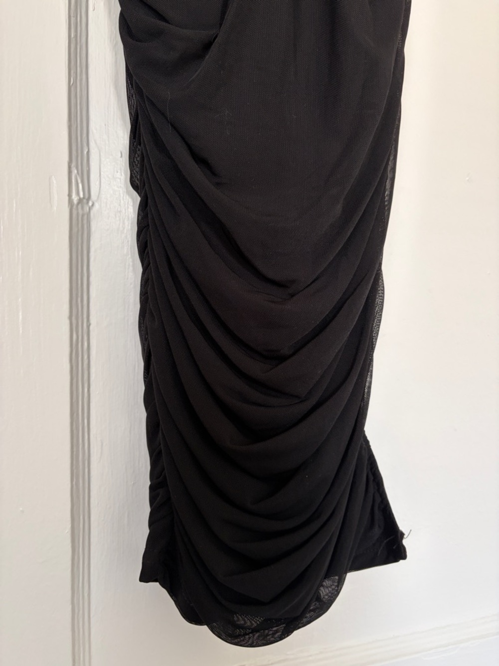 Lulus Feeling Hot Black Ruched Bodycon Midi Dress - Picture 5 of 7